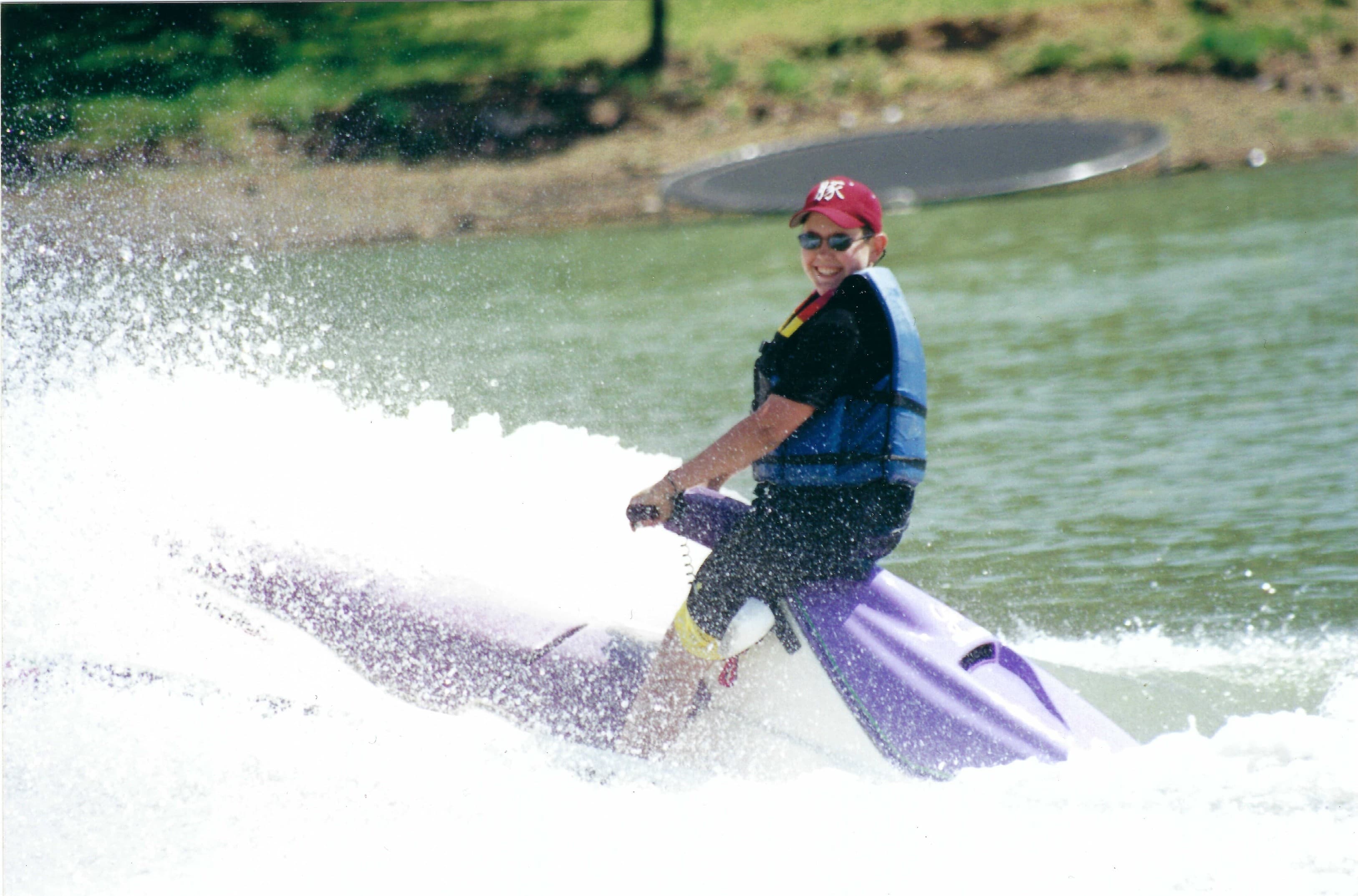 Jason on a jet ski